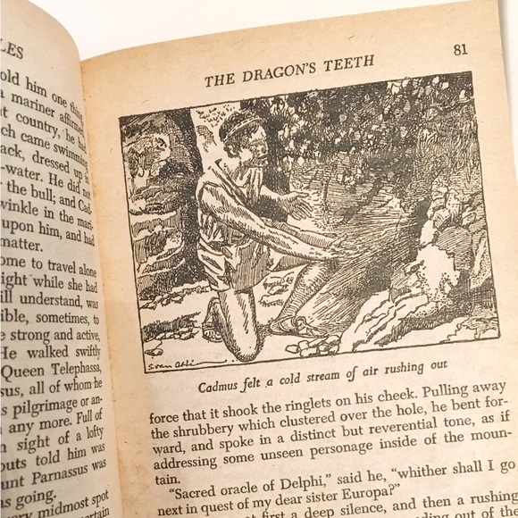 1968 Vintage Tanglewood Tales Paperback Book by Nathaniel Hawthorne /Illustrated - Picture 6 of 11